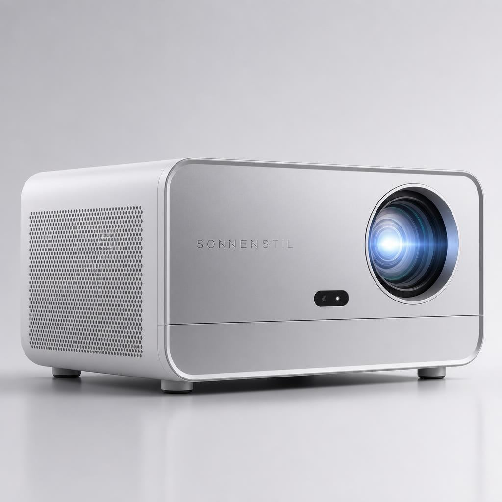 SONNENSTIL KI-Beamer | Smarte AI Video Projektor mit 4K & Auto-Fokus
