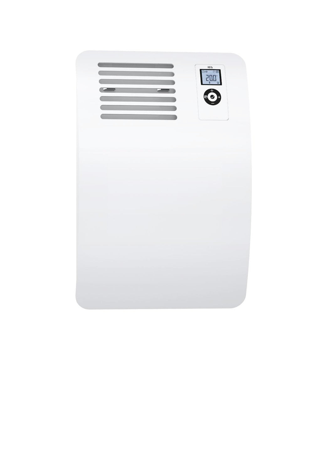 AEG Wandkonvektor WKL 1505 für ca. 15 m², 1500 W, 5-30 °C, wandhängend, LC-Display, Wochentimer, Metall, Ökodesign 2018, 236534