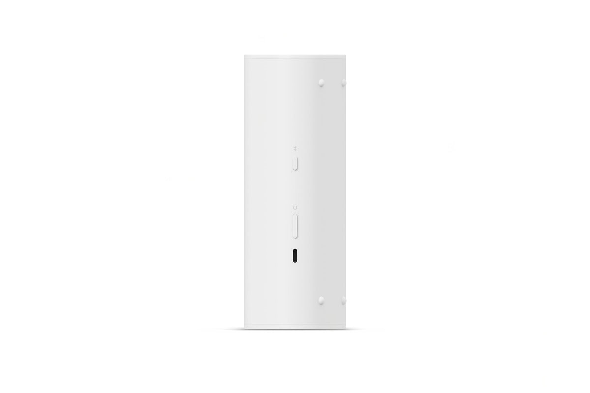 Sonos Roam 2 | Leichter, mobiler und wasserdichter Speaker mit Bluetooth, WLAN, mindestens 10 Stunden Akkulaufzeit und Voice Control für drinnen und draußen - Weiß