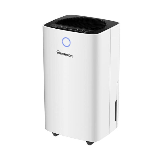 12L HomeTronix Dehumidifier for Mould Moisture Damp Extraction with Air Purifier 24 Hour Timer LED Display Laundry Drying Function