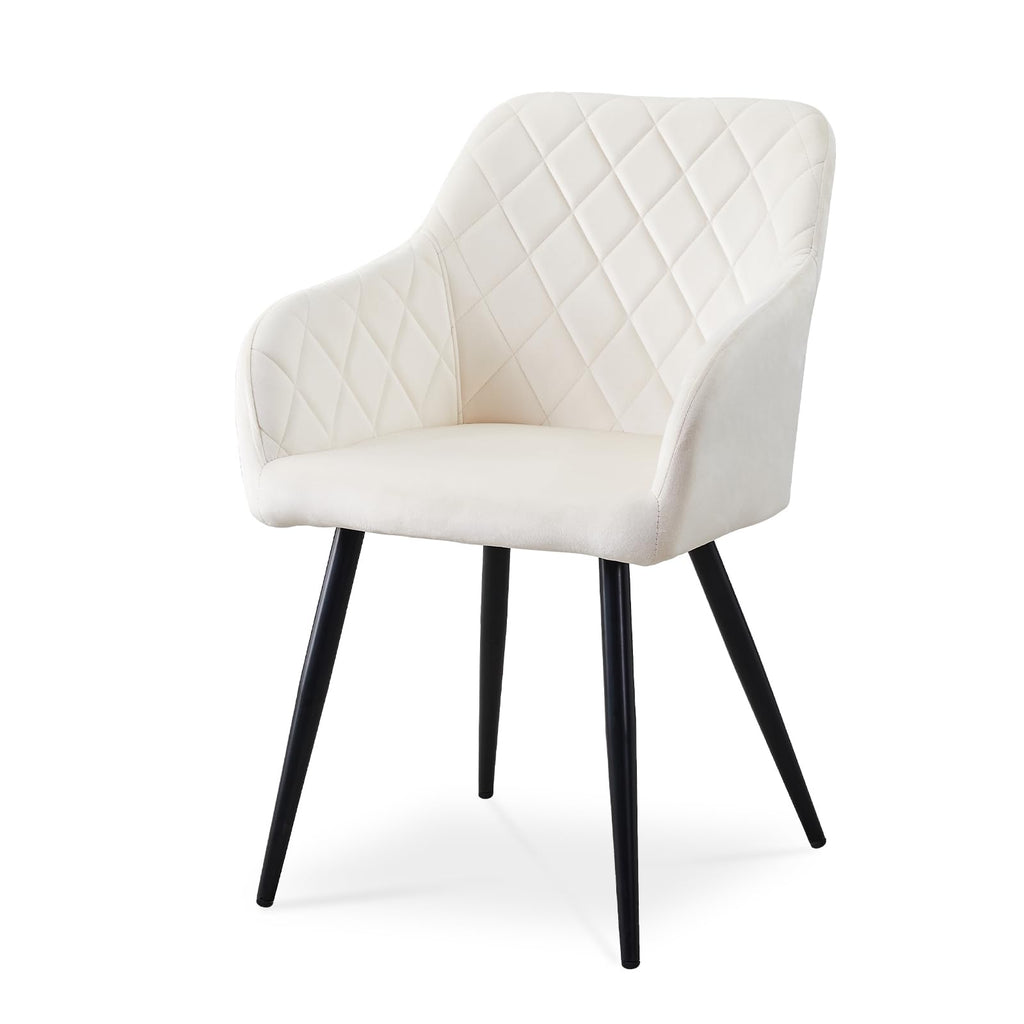 CLIPOP Esszimmerstühle 2er Set, Küchenstühle Grau Samtstoff stühle Polsterstühle mit Armlehne Metallbeine Polstersessel Stühle für Esszimmer Küche (2, Samt Grau)
