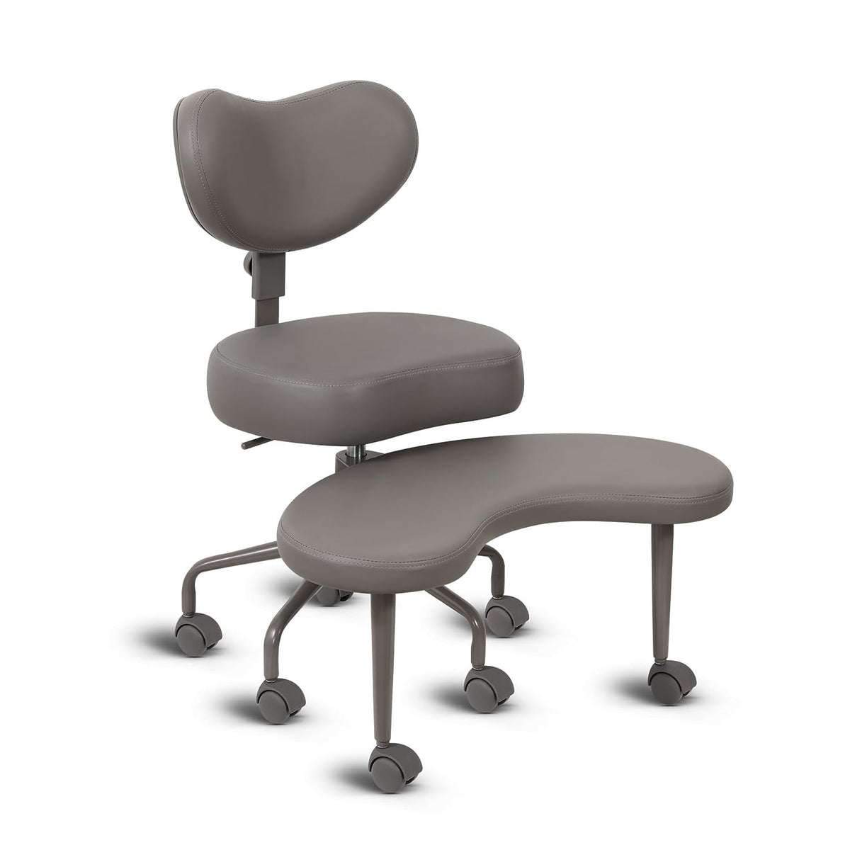 Pipersong Criss Cross Bürostuhl Ergonomisch mit Fußstütze & Rollen, Schreibtischstuhl mit verstellbaren Armlehnen