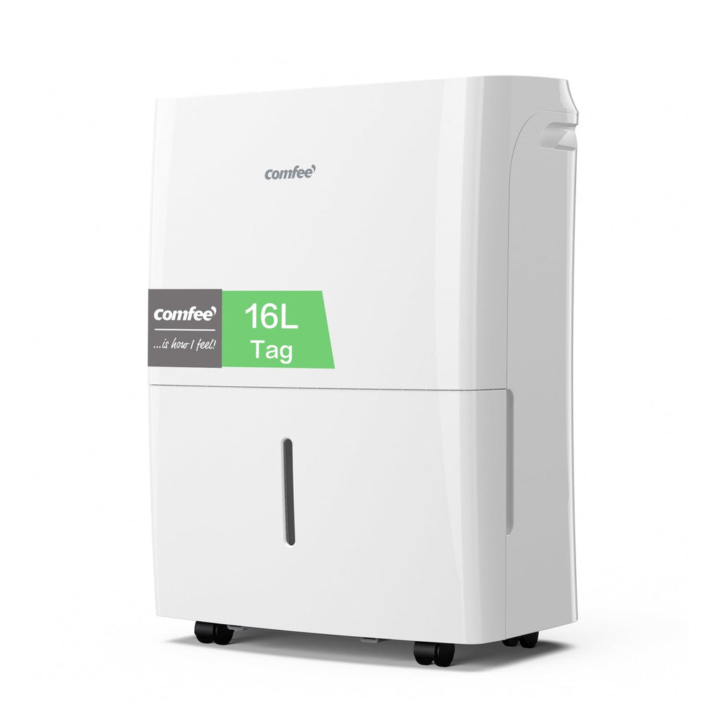 Comfee Luftentfeuchter 16L,Raumgröße ca. 80m³(32m²),Smart modu,Timer 24H,Wassertank 3L,APP-fähig, Weiß, MDDF-16DEN7-WF