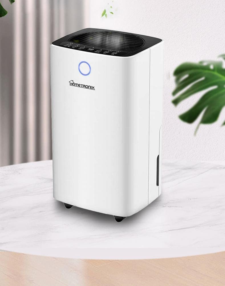 12L HomeTronix Dehumidifier for Mould Moisture Damp Extraction with Air Purifier 24 Hour Timer LED Display Laundry Drying Function