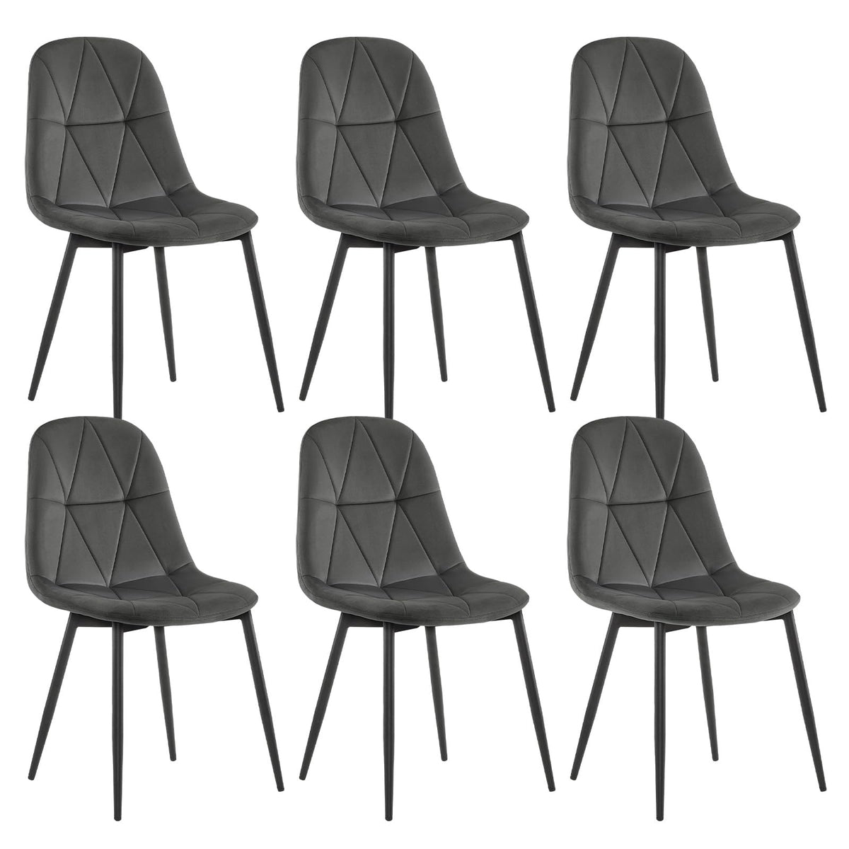 Lestarain Esszimmerstühle 4er Set Samt Dunkelgrün