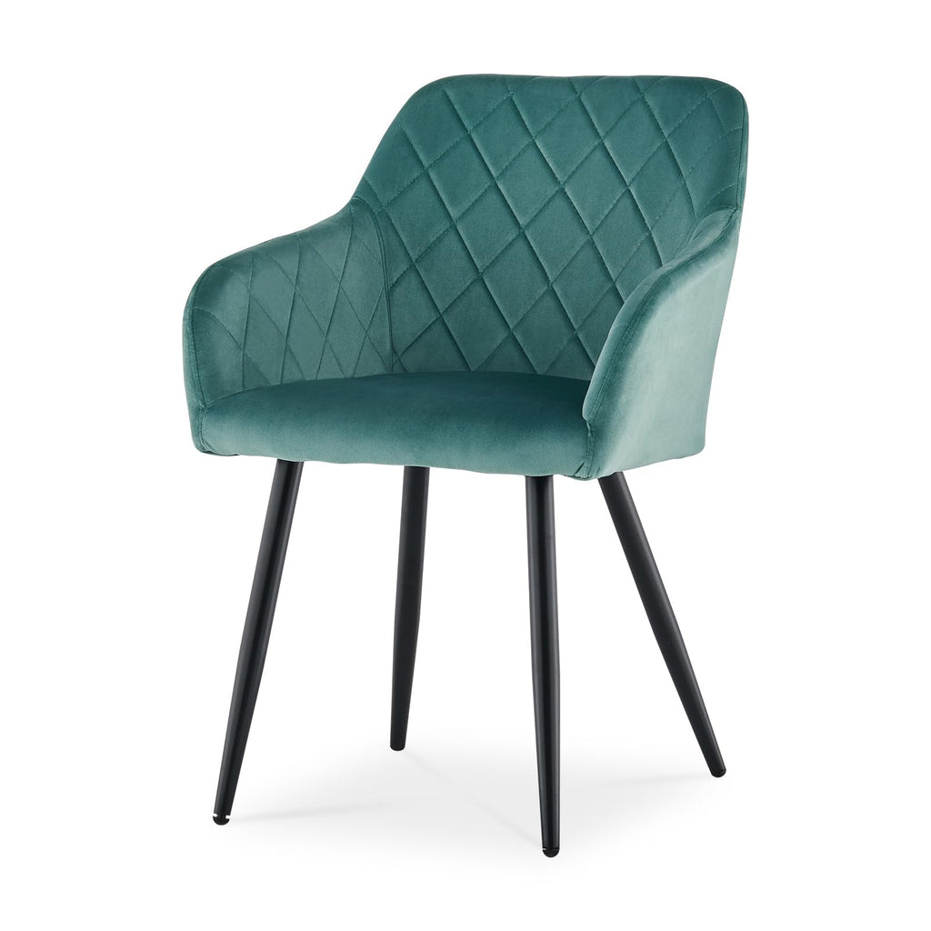 CLIPOP Esszimmerstühle 2er Set, Küchenstühle Grau Samtstoff stühle Polsterstühle mit Armlehne Metallbeine Polstersessel Stühle für Esszimmer Küche (2, Samt Grau)