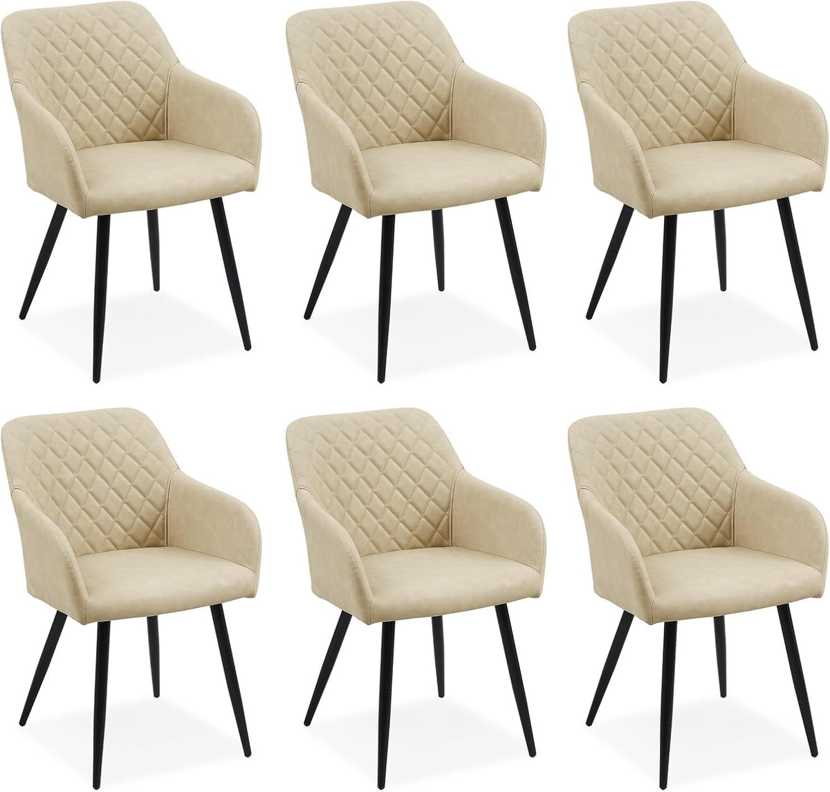 CLIPOP Esszimmerstühle 2er Set, Küchenstühle Grau Samtstoff stühle Polsterstühle mit Armlehne Metallbeine Polstersessel Stühle für Esszimmer Küche (2, Samt Grau)