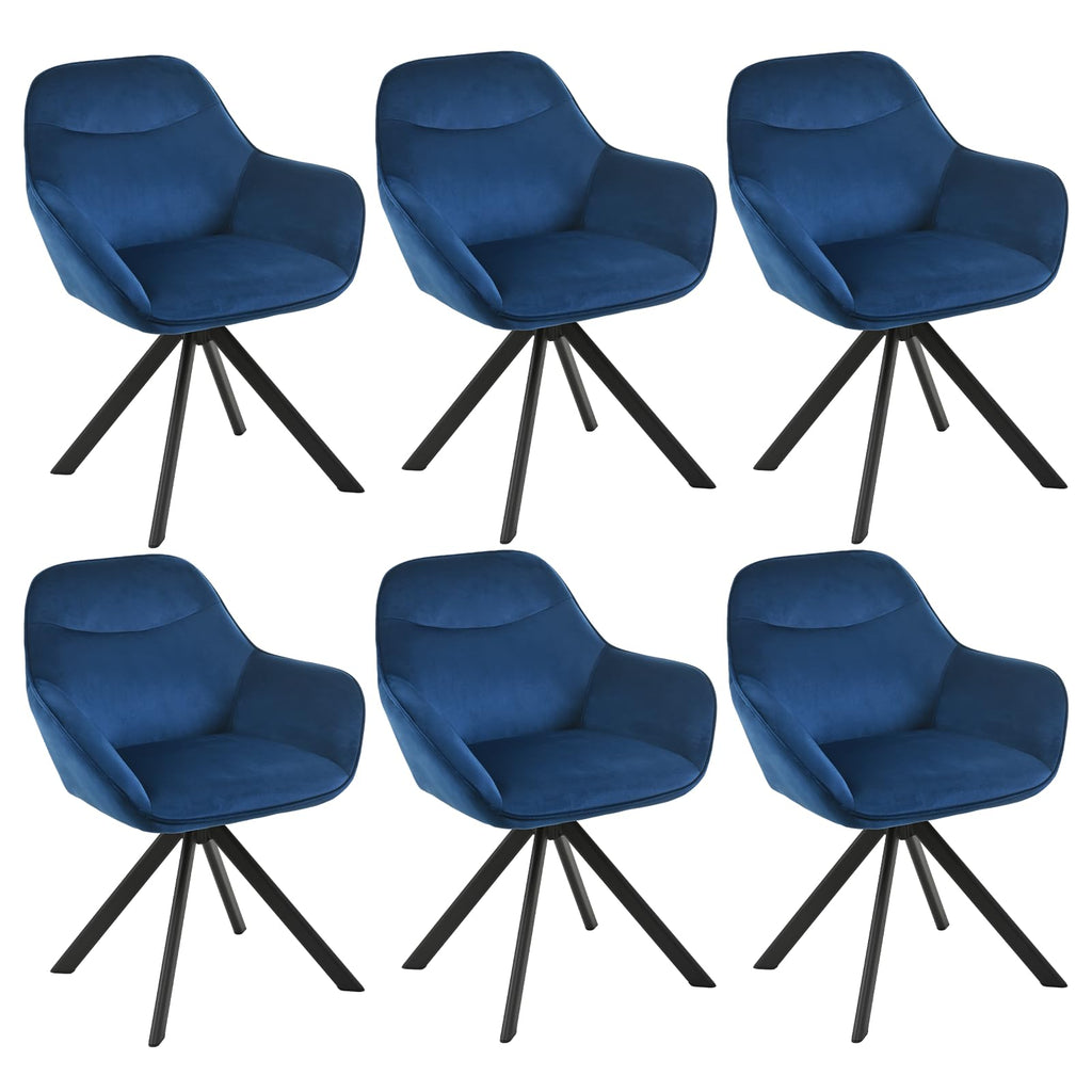 Esszimmerstühle Drehbar 4er Set mit Armlehne, 360° drehbar, Polsterstuhl Leinen, Drehstuhl Esszimmer Beige, Küchenstuhl mit Metallbeine für Esszimmer, Wohnzimmer, Büro