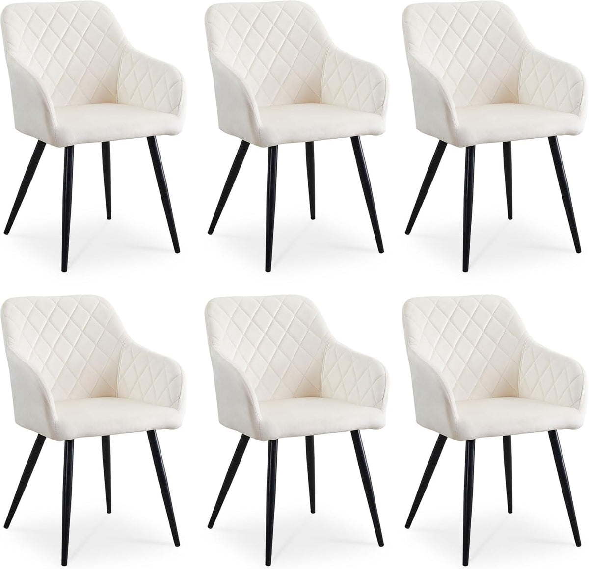 CLIPOP Esszimmerstühle 2er Set, Küchenstühle Grau Samtstoff stühle Polsterstühle mit Armlehne Metallbeine Polstersessel Stühle für Esszimmer Küche (2, Samt Grau)