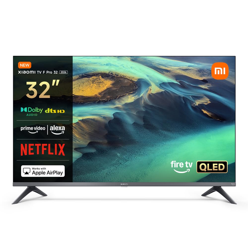 Xiaomi TV F Pro 32 32" QLED Smart TV Fire OS7 Triple Tuner DVB-C/S/S2/T/T2