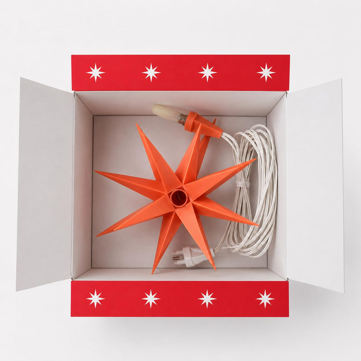 Herrnhuter Sterne Sonderedition 2026 - Miniaturstern apricot - 8cm - indoor - inkl. 3m Kabel - kein Netzteil enthalten