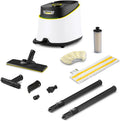 Kärcher Dampfreiniger SC 3 Deluxe, Dampfdruck: 3,5 bar, Aufheizzeit: 30 s, Leistung: 1.900 W, Flächenleistung: 75 m², Tank: 1 l, mit Bodenreinigungsset, Mikrofaser-Bezug, Düsen und Rundbürste, Weiß