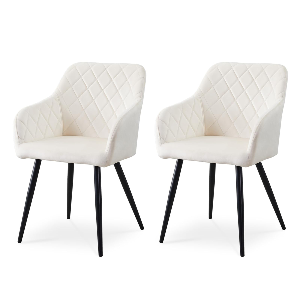 CLIPOP Esszimmerstühle 4er Set, Küchenstühle Grau Kunstlederstoff stühle Polsterstühle mit Armlehne Metallbeine Polstersessel Stühle für Esszimmer Küche (4, Kunstleder Grau)