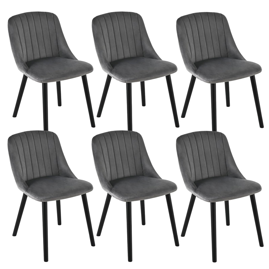 Esszimmerstühle Beige 4er Set Holzbeine Polsterstuhl Küchenstuhl aus Polyester Stühle Esszimmer Wohnzimmerstuhl für Esszimmer Küche Büro