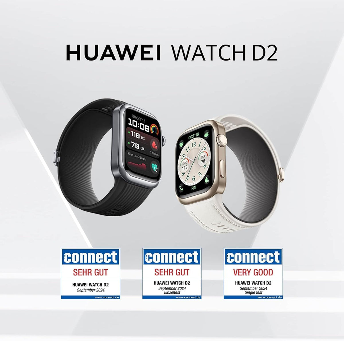 HUAWEI Watch D2 Smartwatch, 1,82" AMOLED-Display, Schwarz