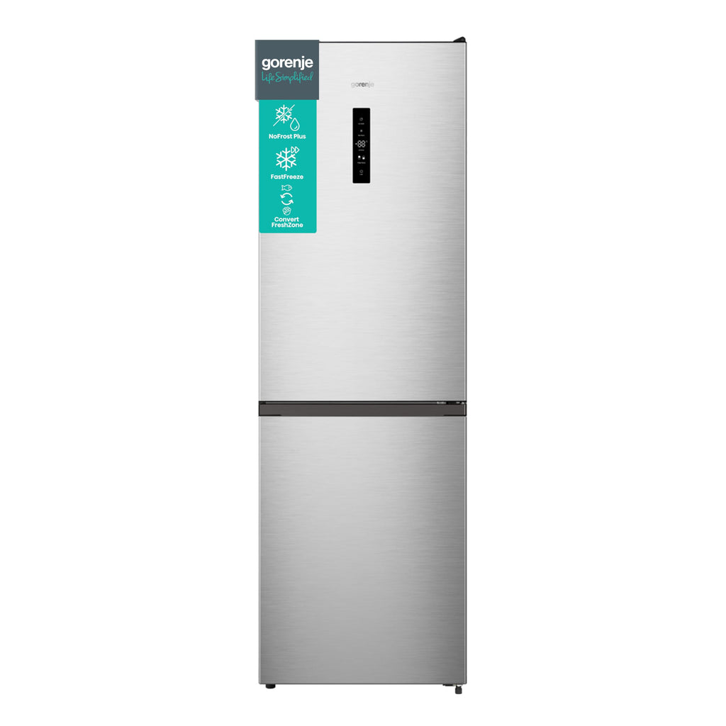 Gorenje RK 4182 PS4 Kühl-Gefrier-Kombination/ Höhe 180 cm/ Kühlen 198 L/ Gefrieren 66 L/ Gemüsefach/ 39dB/ LED Beleuchtung/ HxBxT: 180 x 55 x 55,7 cm / Grau
