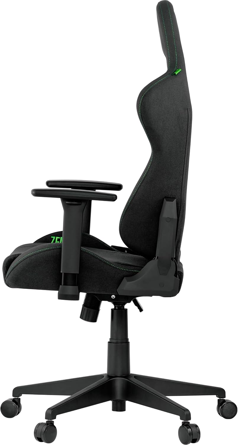 Razer TAROK Essentials X Gaming Stuhl Stoff Schwarz, ergonomischer Gaming Chair mit Armlehnen & Kopfstütze