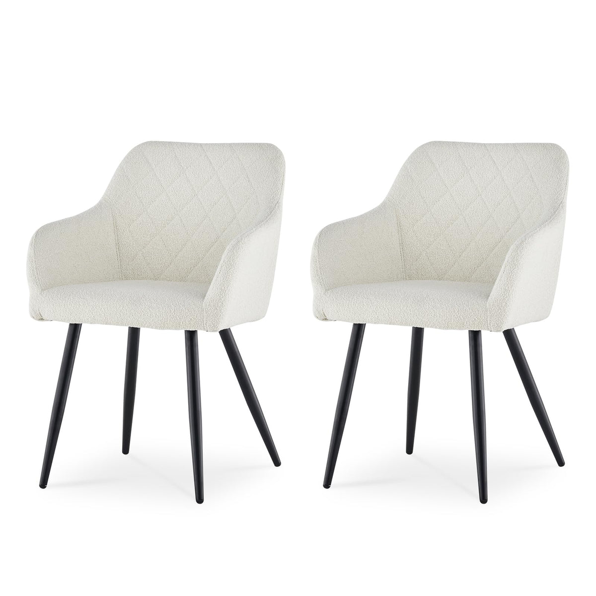 CLIPOP Esszimmerstühle 2er Set, Küchenstühle Grau Samtstoff stühle Polsterstühle mit Armlehne Metallbeine Polstersessel Stühle für Esszimmer Küche (2, Samt Grau)