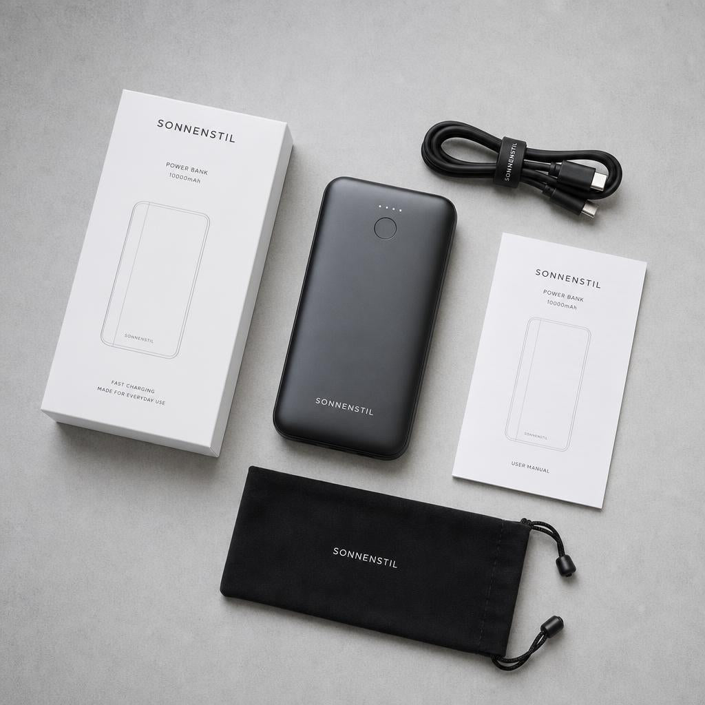 SONNENSTIL Powerbank | Handy & Laptop mit Schnellladung