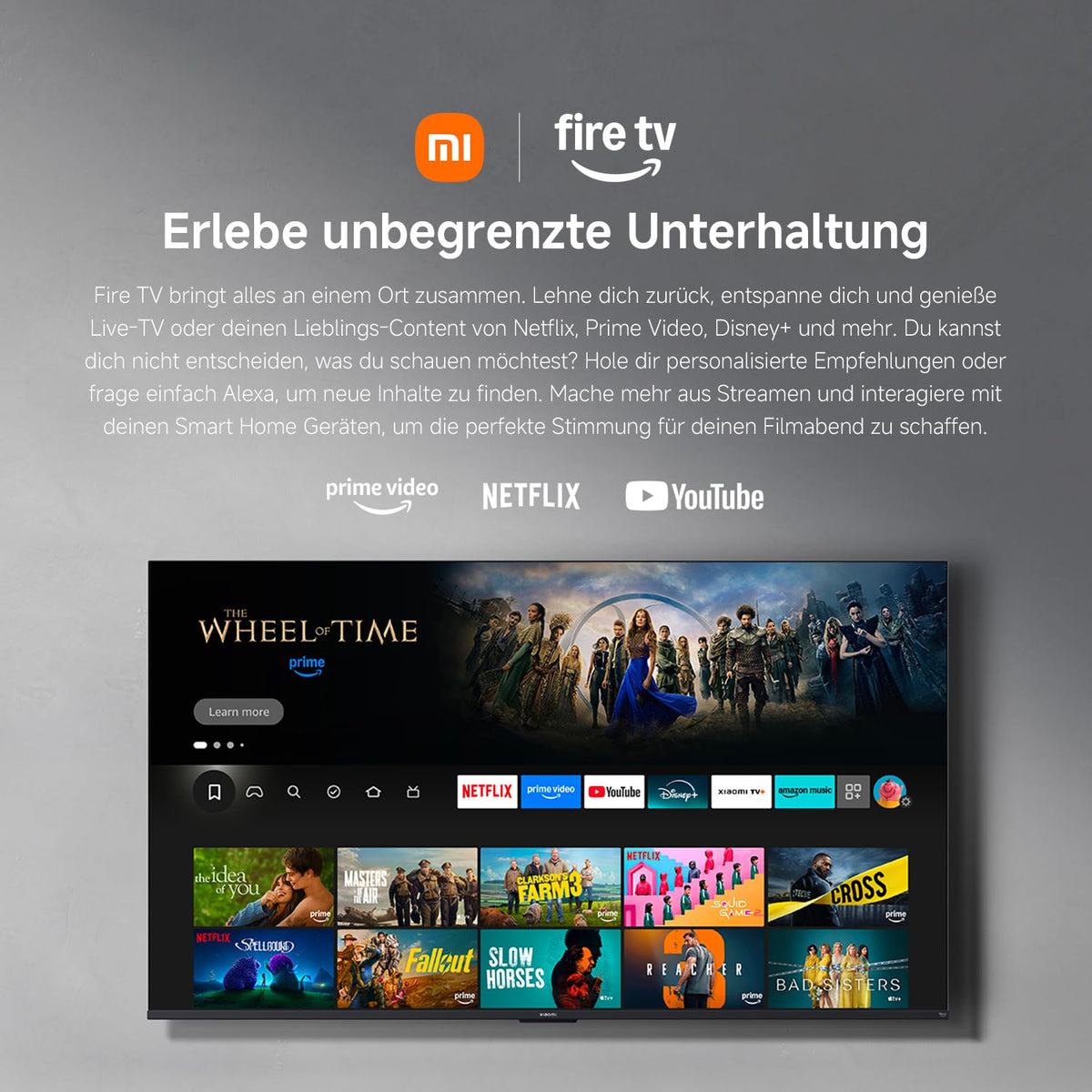 Xiaomi TV F 32, 32" HD Smart TV Fire OS7 Triple Tuner L32MB-FAEU