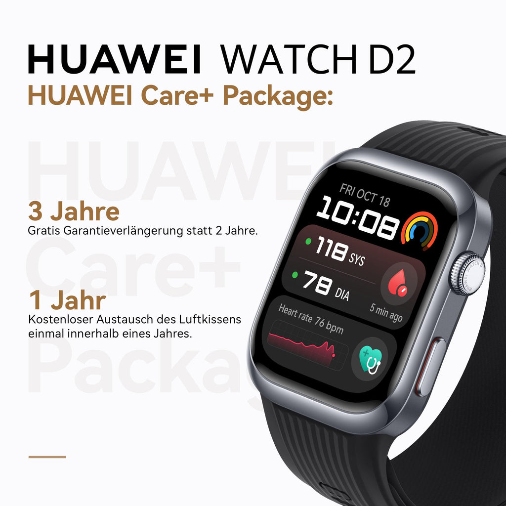 HUAWEI Watch D2 Smartwatch, 1,82" AMOLED-Display, Schwarz