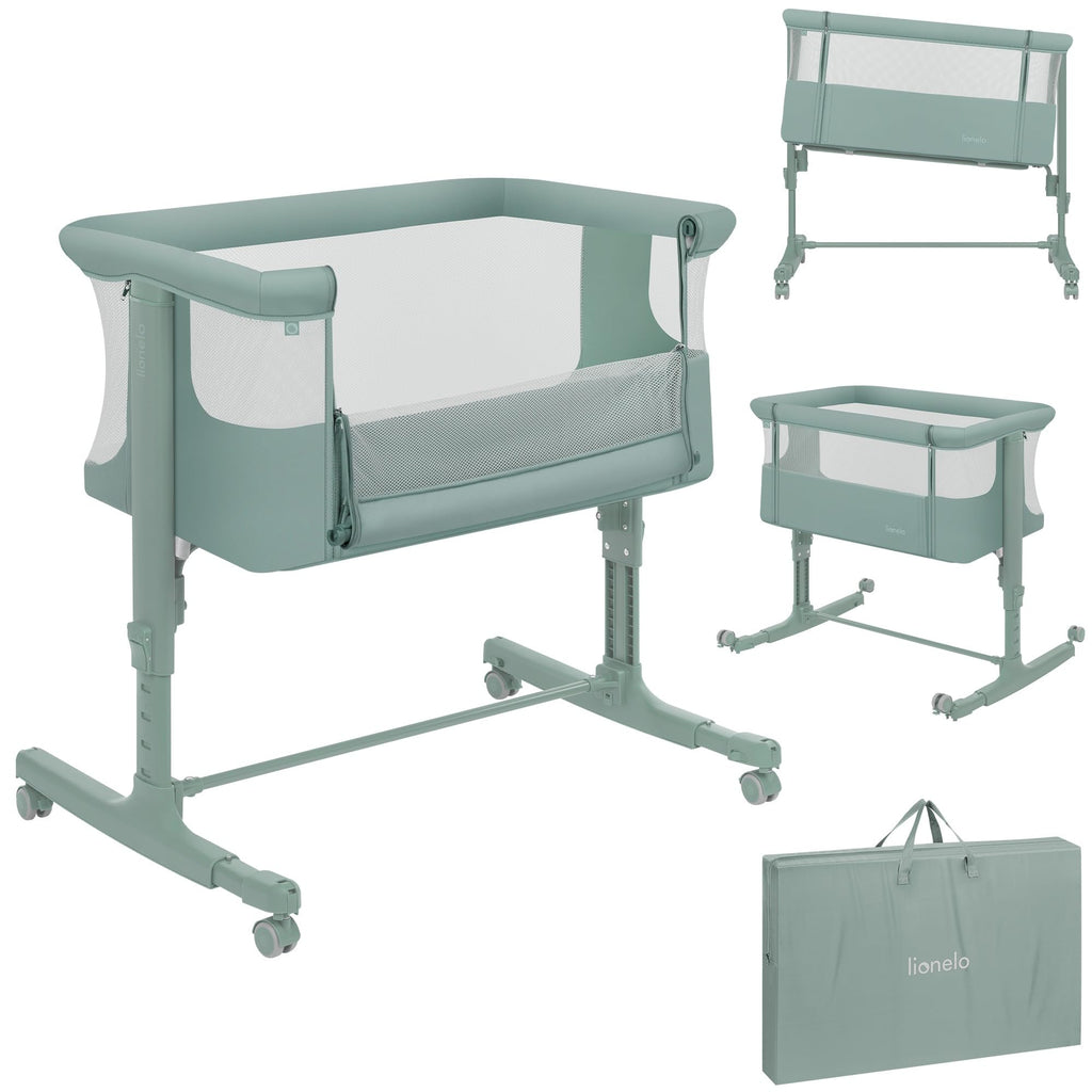 Lionelo Aurora 3 in 1 Babybett bis 9 kg, Beistellbett, Wiege