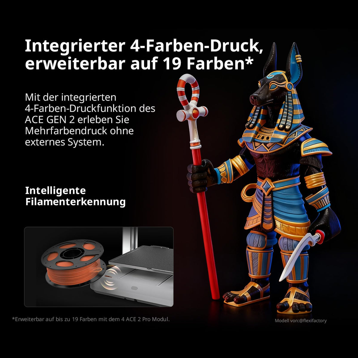 Anycubic Kobra X 3D Drucker Mehrfarbig, 4-Farbdruck für Anfänger