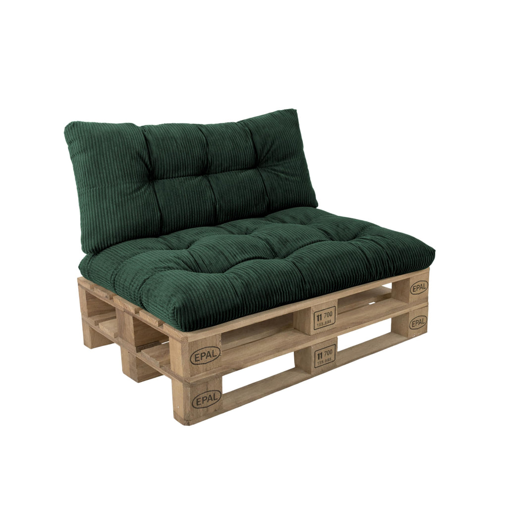 POKAR Palettenkissen Wasserabweisend Palettenauflagen Palettenmöbel Palettensofa 8er Set: Sitzkissen 120x80 + Rückenlehne 120x40, Anthrazit