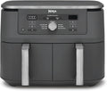 Ninja Dual Zone Digital Air Fryer, 2 Schubladen, Metallic Grau DZ400EU