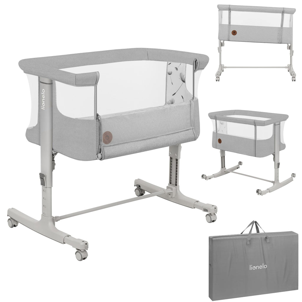 Lionelo Aurora 3 in 1 Babybett bis 9 kg, Beistellbett, Wiege
