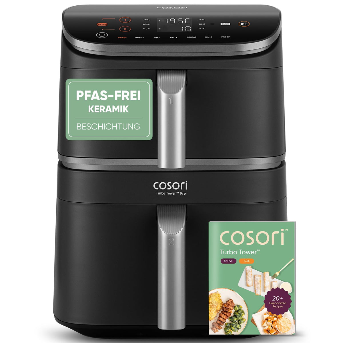 Cosori Airfryer, neue Generation 2026, exklusive TurboBlaze-Tech, 8,6 L