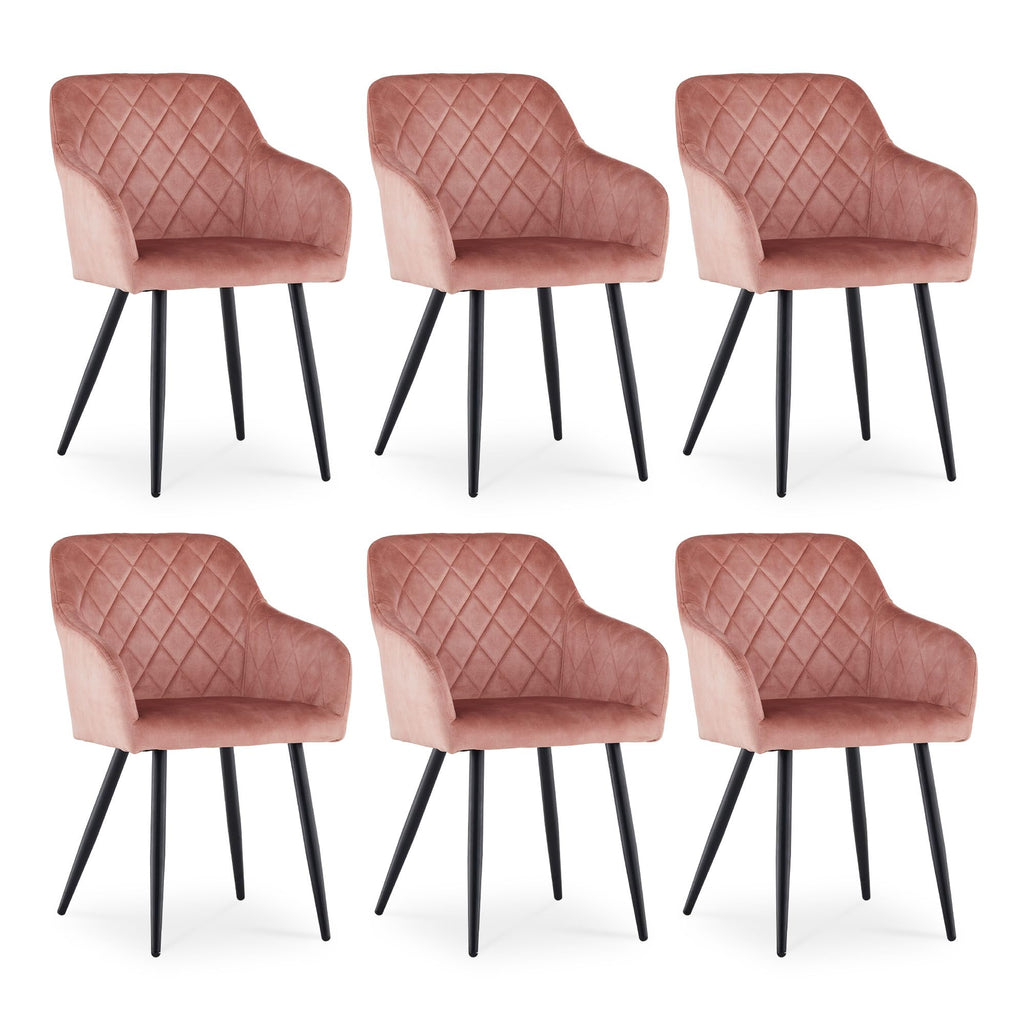 CLIPOP Esszimmerstühle 2er Set, Küchenstühle Grau Samtstoff stühle Polsterstühle mit Armlehne Metallbeine Polstersessel Stühle für Esszimmer Küche (2, Samt Grau)