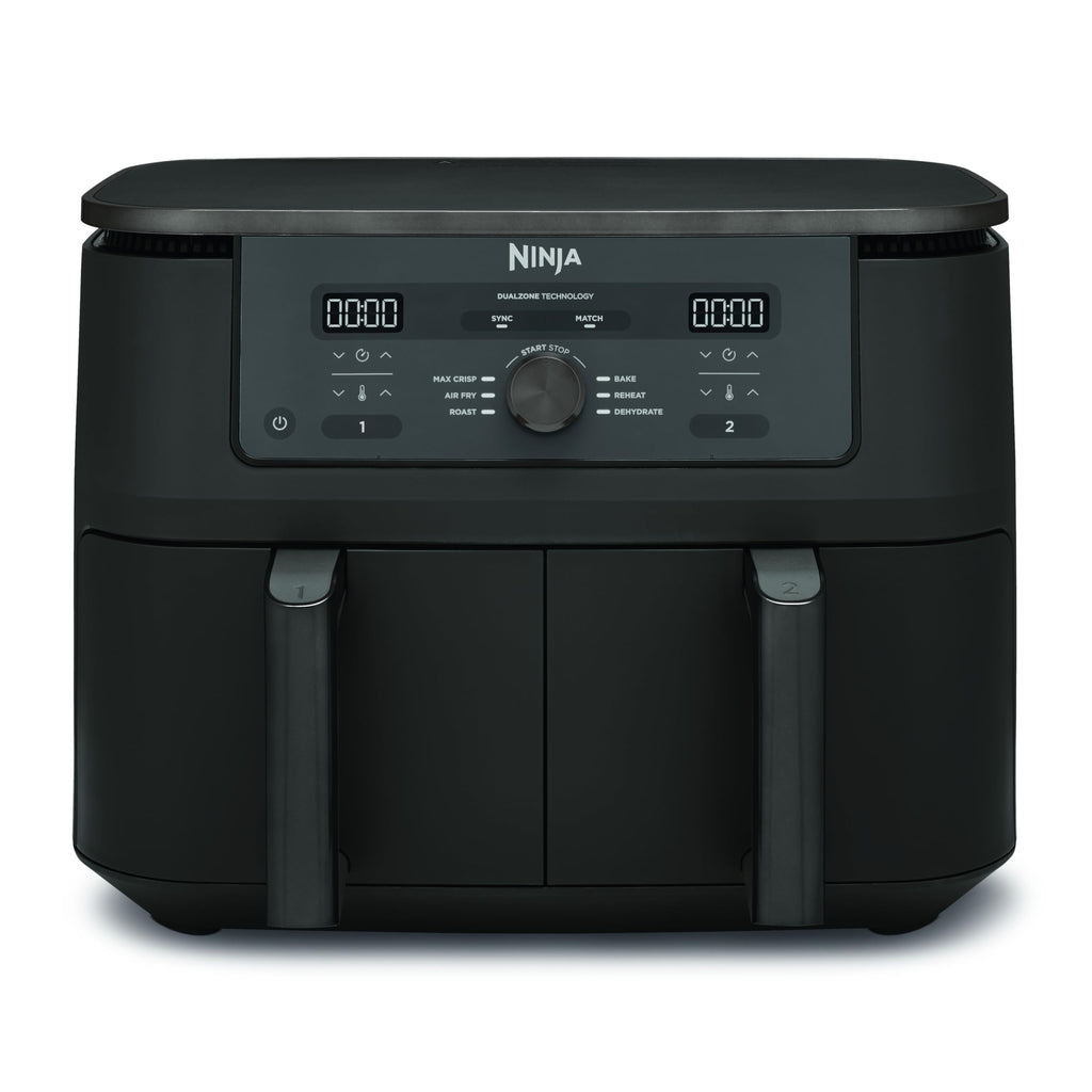 Ninja Dual Zone Digital Air Fryer, 2 Schubladen, Metallic Grau DZ400EU