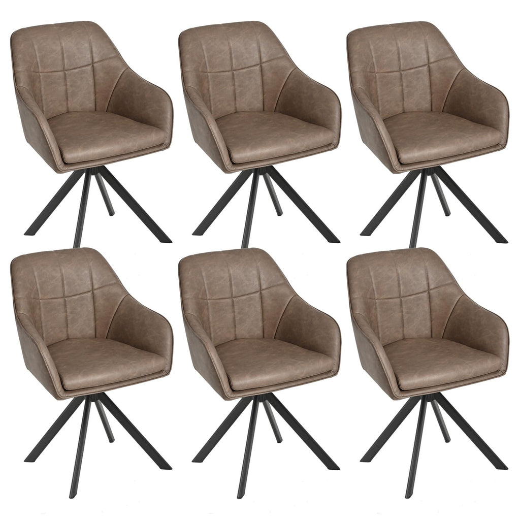 Drehstuhl Esszimmer 4er Set Samt Grün mit Armlehne Polsterstuhl Esszimmerstühle drehbar Küchenstuhl mit Metallbeine für Wohnzimmer Esszimmer