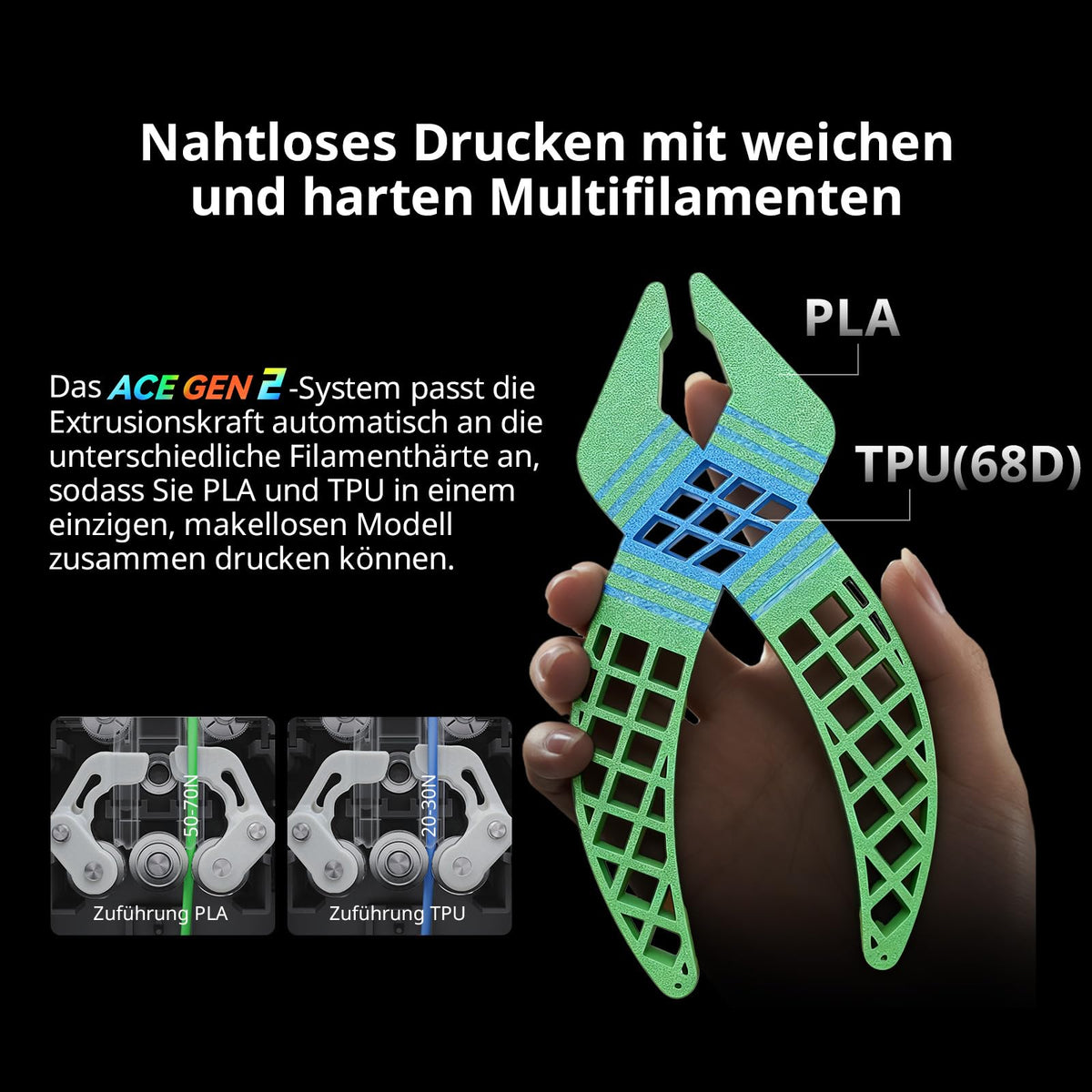 Anycubic Kobra X 3D Drucker Mehrfarbig, 4-Farbdruck für Anfänger