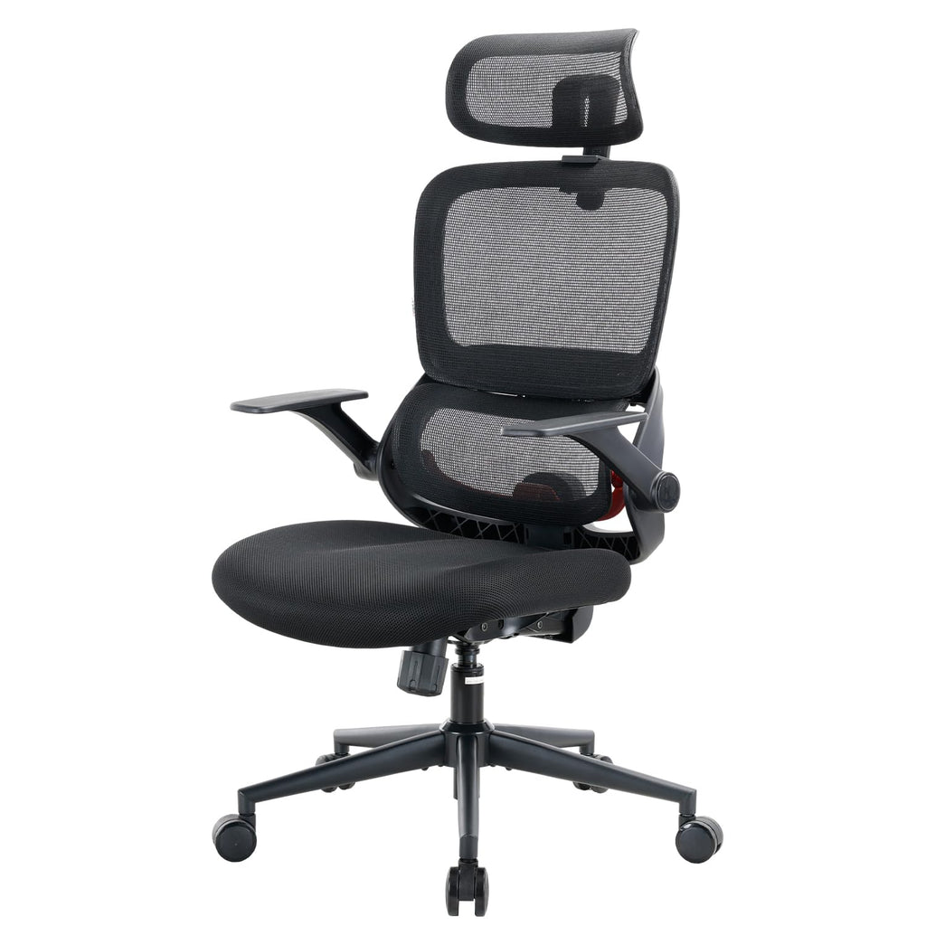 SIHOO Ergonomischer Bürostuhl Schwarz bis 150 kg – Schreibtischstuhl mit verstellbarer Kopfstütze, Lordosenstütze & Armlehnen