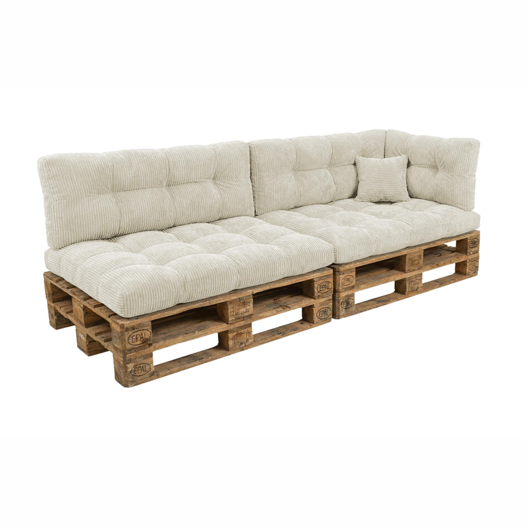 POKAR Palettenkissen Wasserabweisend Palettenauflagen Palettenmöbel Palettensofa 8er Set: Sitzkissen 120x80 + Rückenlehne 120x40, Anthrazit