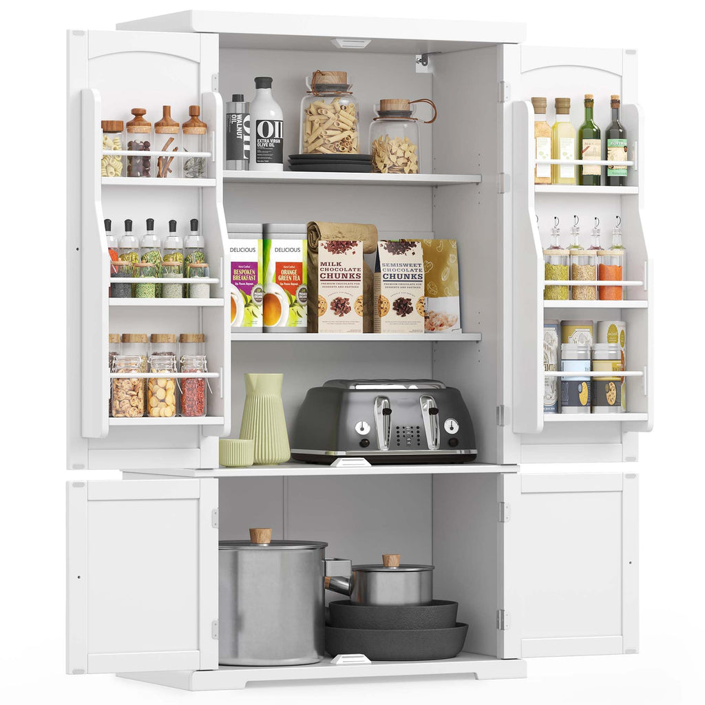 VASAGLE Küchenschrank, Mehrzweckschrank freistehend, 76 x 40 x 182 cm
