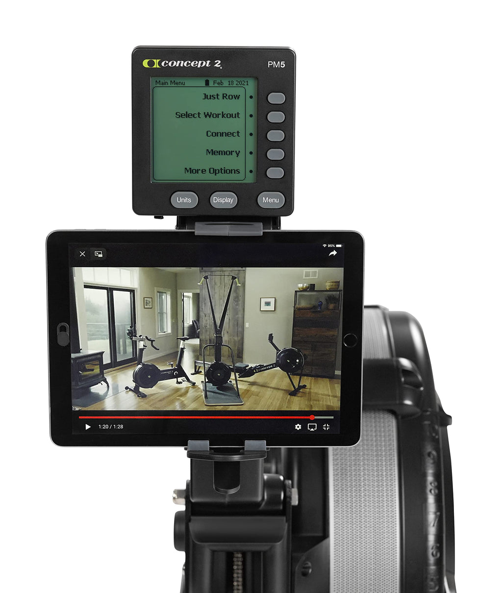 Concept2 RowErg mit Standardbeinen, Rudergerät Modell D,Luftwiderstand, Schwarz