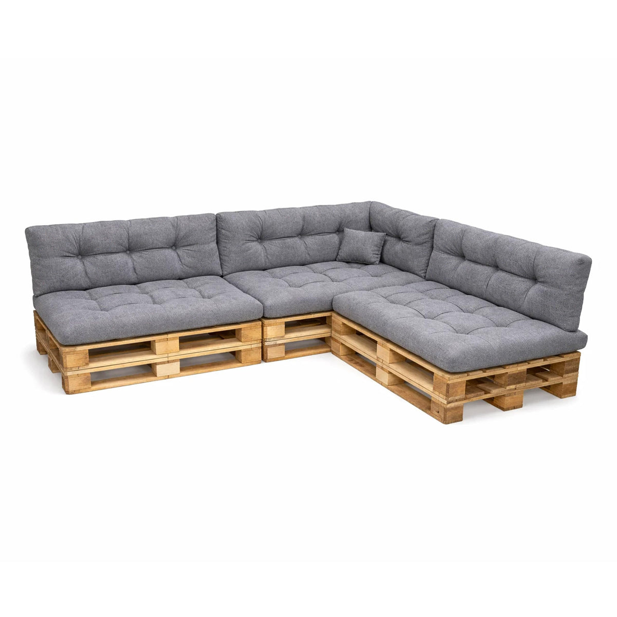 POKAR Palettenkissen Wasserabweisend Palettenauflagen Palettenmöbel Palettensofa 8er Set: Sitzkissen 120x80 + Rückenlehne 120x40, Anthrazit