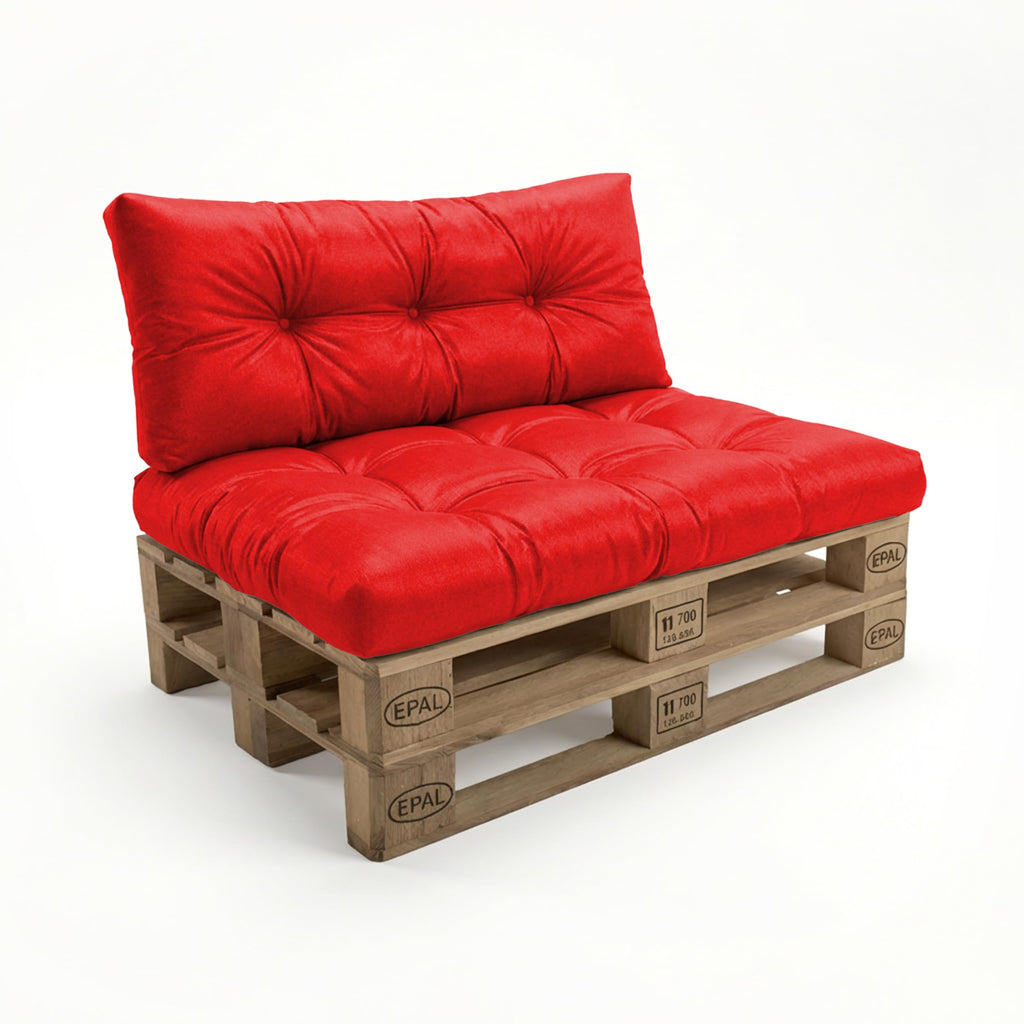 POKAR Palettenkissen Wasserabweisend Palettenauflagen Palettenmöbel Palettensofa 8er Set: Sitzkissen 120x80 + Rückenlehne 120x40, Anthrazit