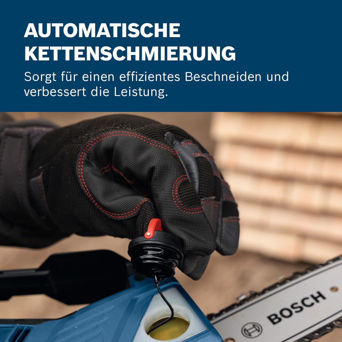 Bosch Professional 18V System Astsäge GKE 18V-20 (bis zu 350 Schnitte pro Akku-Ladung, Schneiden bis 18 cm, bürstenloser Motor, inkl. Schwertschutz 20 cm)