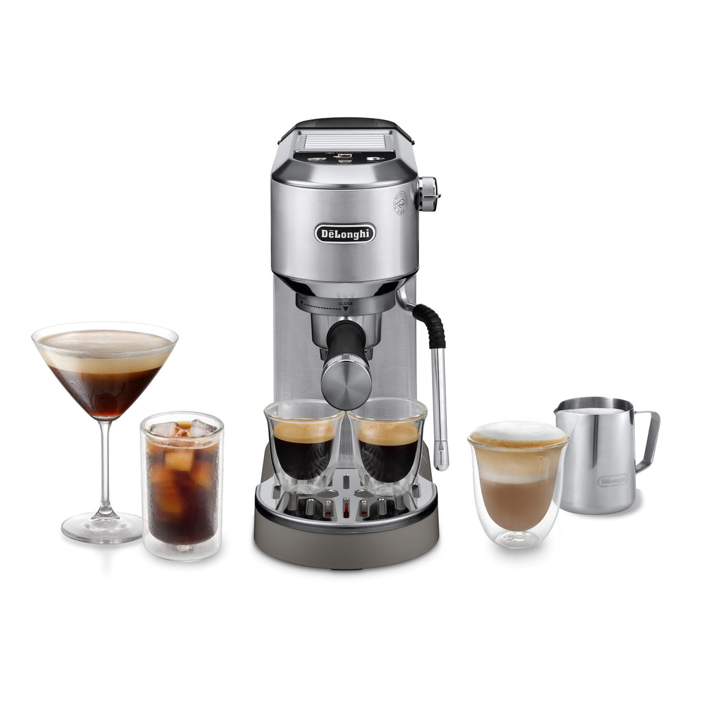 De'Longhi Dedica Style - Espressomaschine mit Manuellem Milchaufschäumer