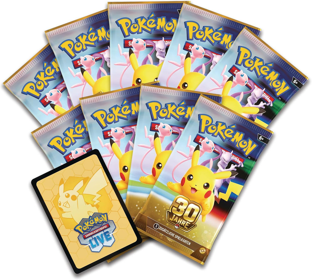 Pokémon Sammelkartenspiel 30 Jahre Top-Trainer-Box – Deutsch – Original versiegelt