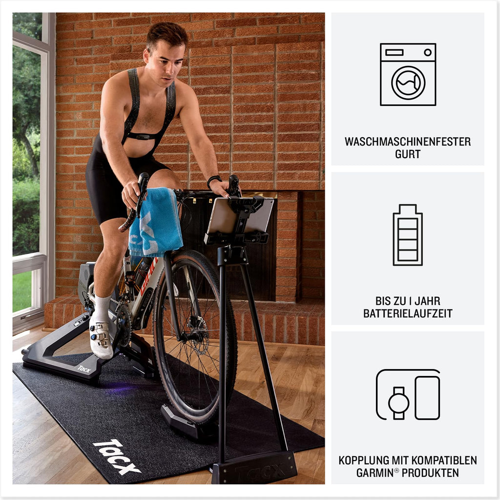 Garmin HRM 200 - Herzfrequenz-Brustgurt zur Messung präziser Herzfrequenz- und HFV-Daten, Batterielaufzeit von bis zu 1 Jahr, waschmaschinenfester Gurt, größenverstellbar, Größe M-XL