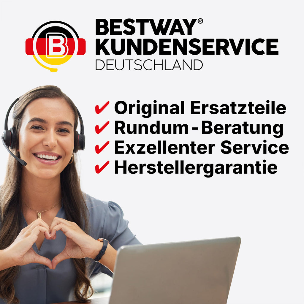 Bestway Lay-Z-SPA Paris AirJet LED-Whirlpool Ø 196 x 66 cm – Aufblasbarer Spa für 6 Personen mit 140 Düsen, beheizbar bis 40°C, stimmungsvolle LED-Beleuchtung für den Garten