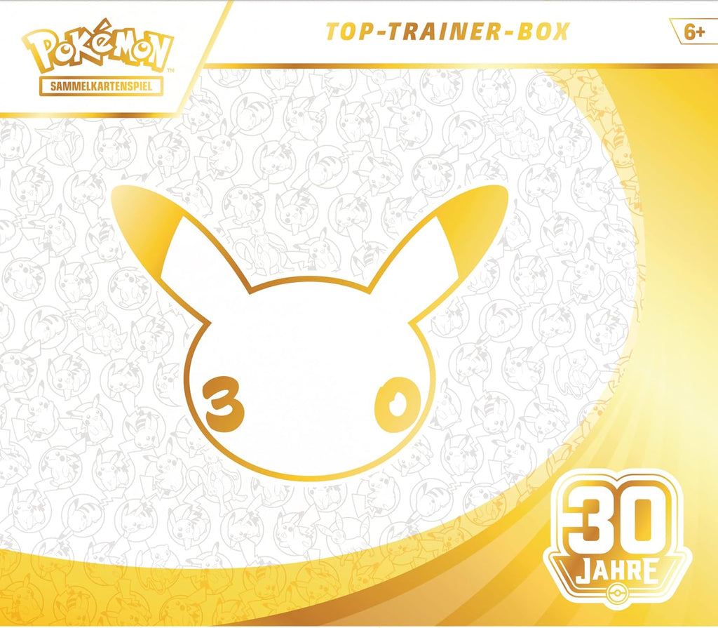 Pokémon Sammelkartenspiel 30 Jahre Top-Trainer-Box – Deutsch – Original versiegelt