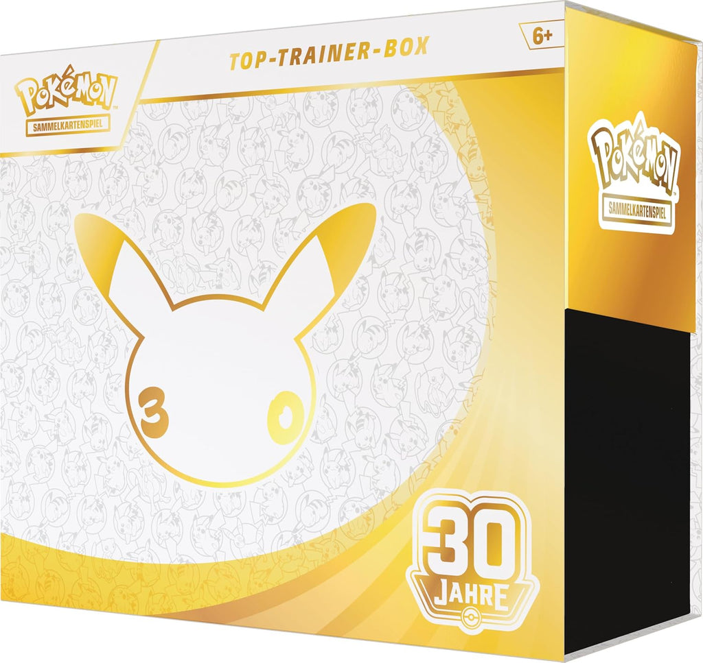 Pokémon Sammelkartenspiel 30 Jahre Top-Trainer-Box – Deutsch – Original versiegelt