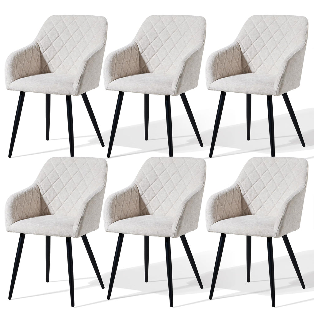 CLIPOP Esszimmerstühle 2er Set, Küchenstühle Grau Samtstoff stühle Polsterstühle mit Armlehne Metallbeine Polstersessel Stühle für Esszimmer Küche (2, Samt Grau)