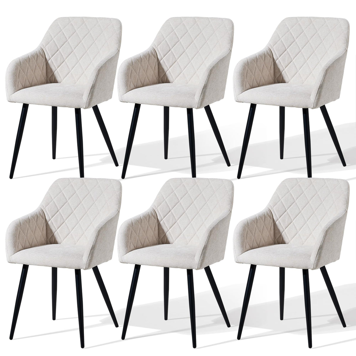 CLIPOP Esszimmerstühle 2er Set, Küchenstühle Grau Samtstoff stühle Polsterstühle mit Armlehne Metallbeine Polstersessel Stühle für Esszimmer Küche (2, Samt Grau)